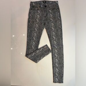 Hudson snakeskin jeans